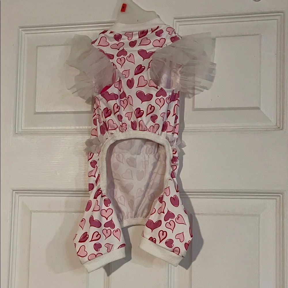 Heart Print Pet Outfit